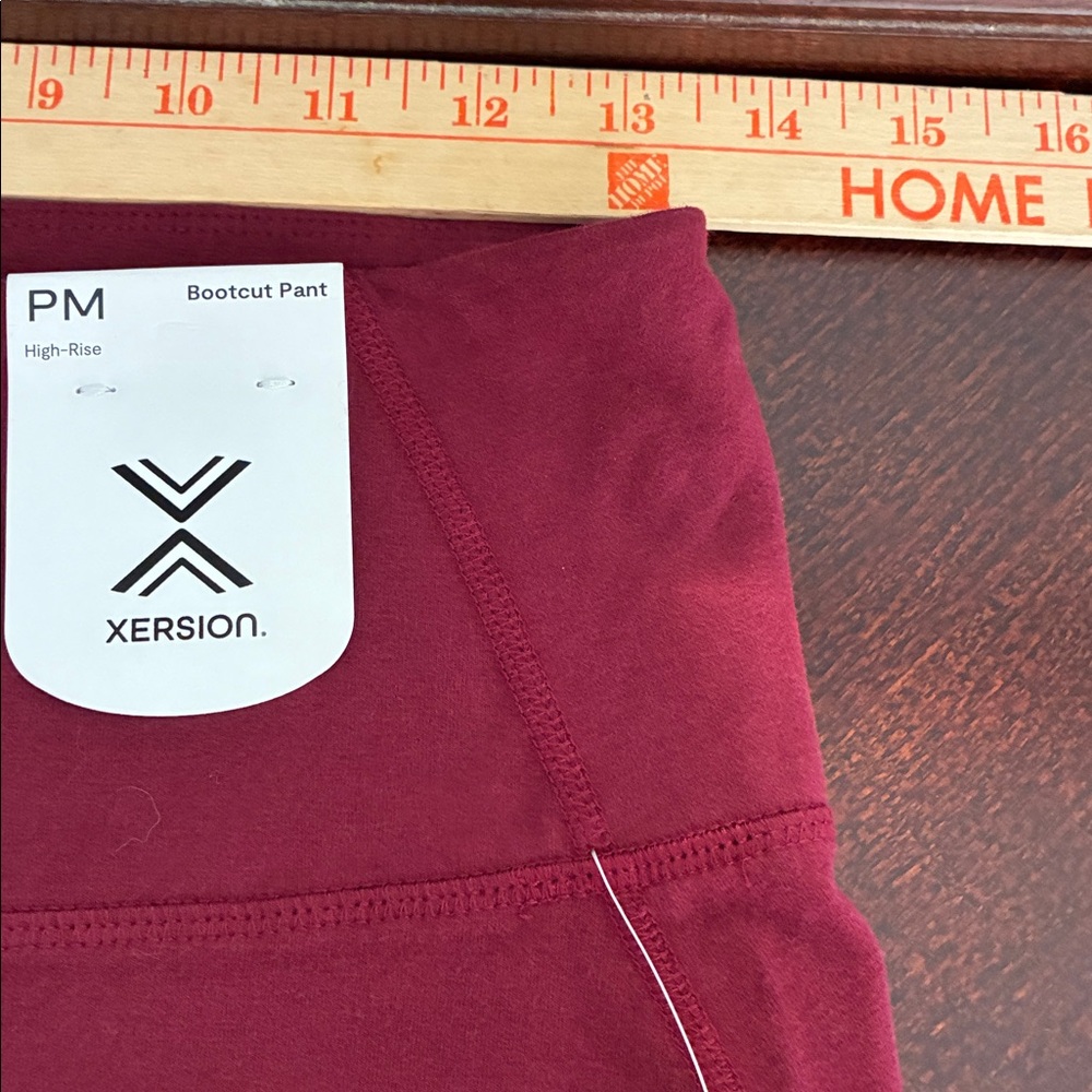 Xersion Burgundy Flare Women's Pants - Picture 8 of 11